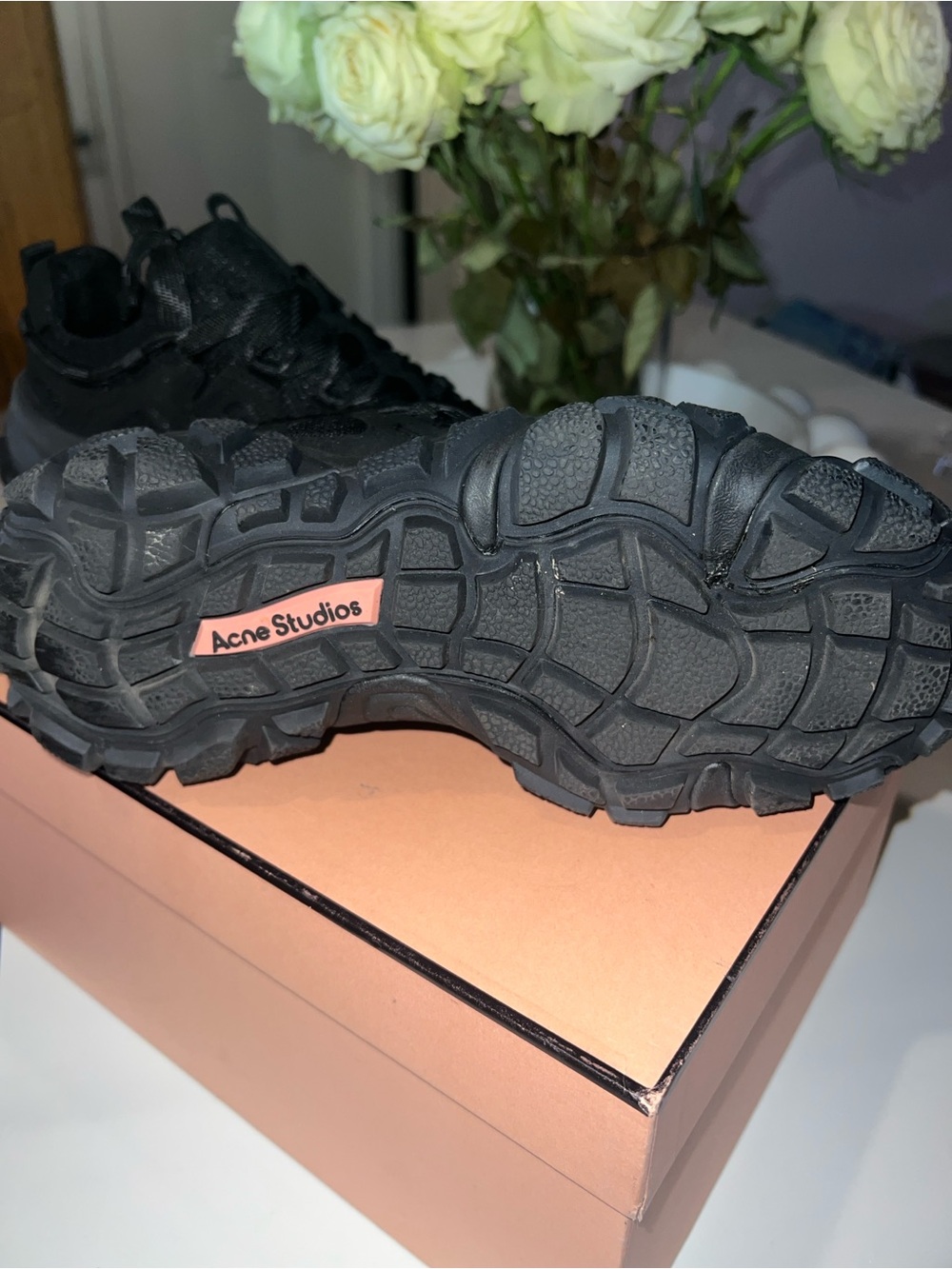 Acne Studios Black Chunky Sneaker - Picture 2 of 2
